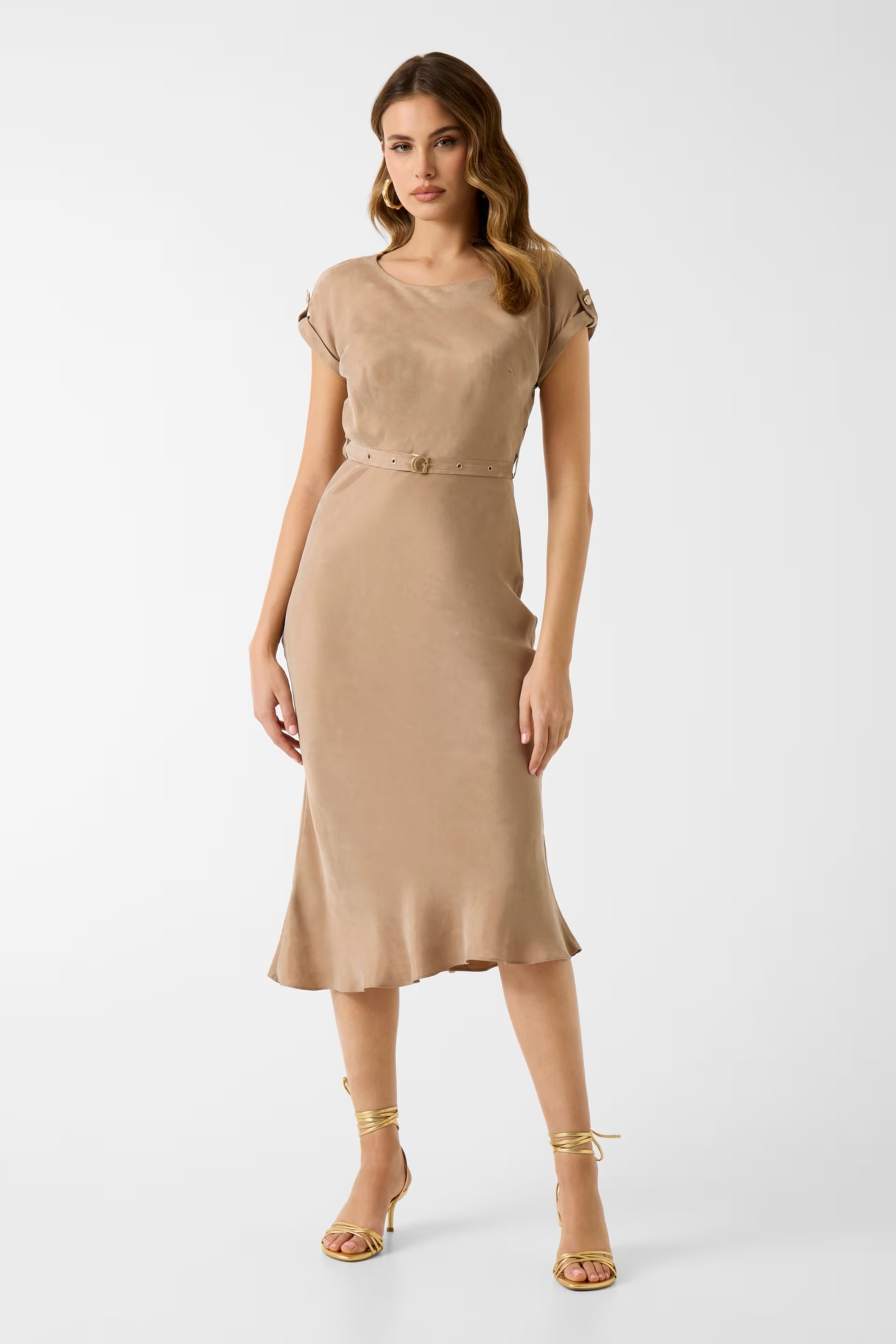  Vestido Comprido DALIA Bege - Guess  1