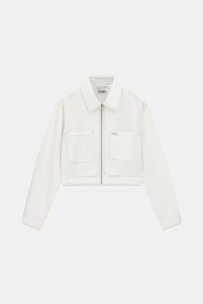 Casaco Camisa em Ganga Branco - Guess 5