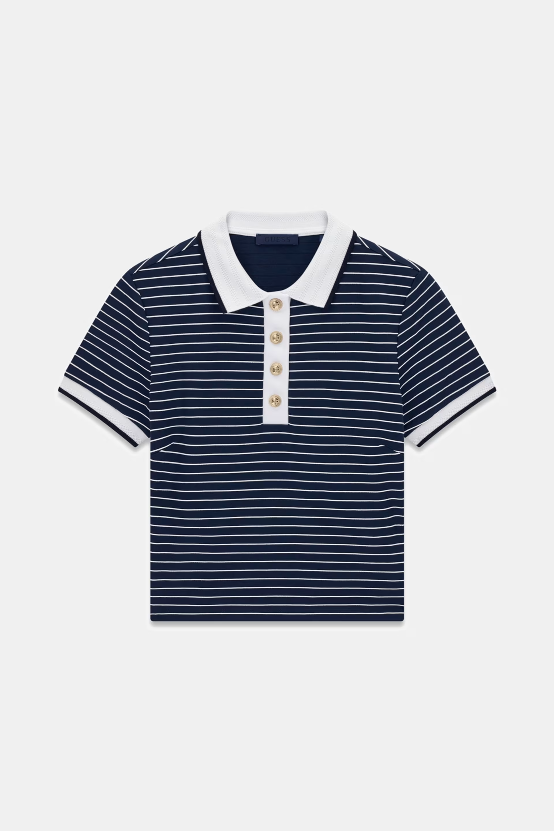 Polo ALPHONSINE Azul Riscas - Guess  5