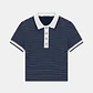 Polo ALPHONSINE Azul Riscas - Guess  - Miniatura 5