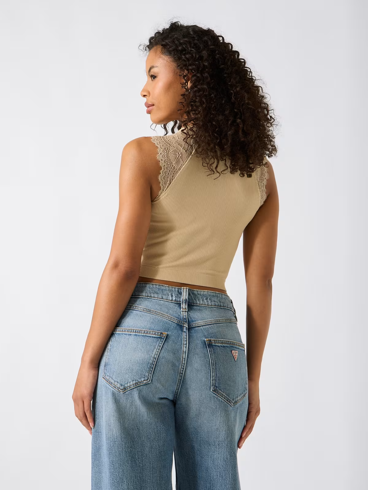 Top Canelado MILLIE Bege - Guess  4