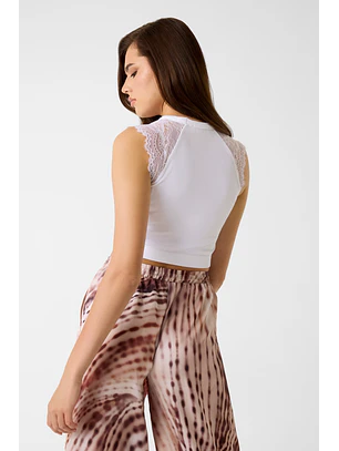 Top Canelado MILLIE Branco - Guess 