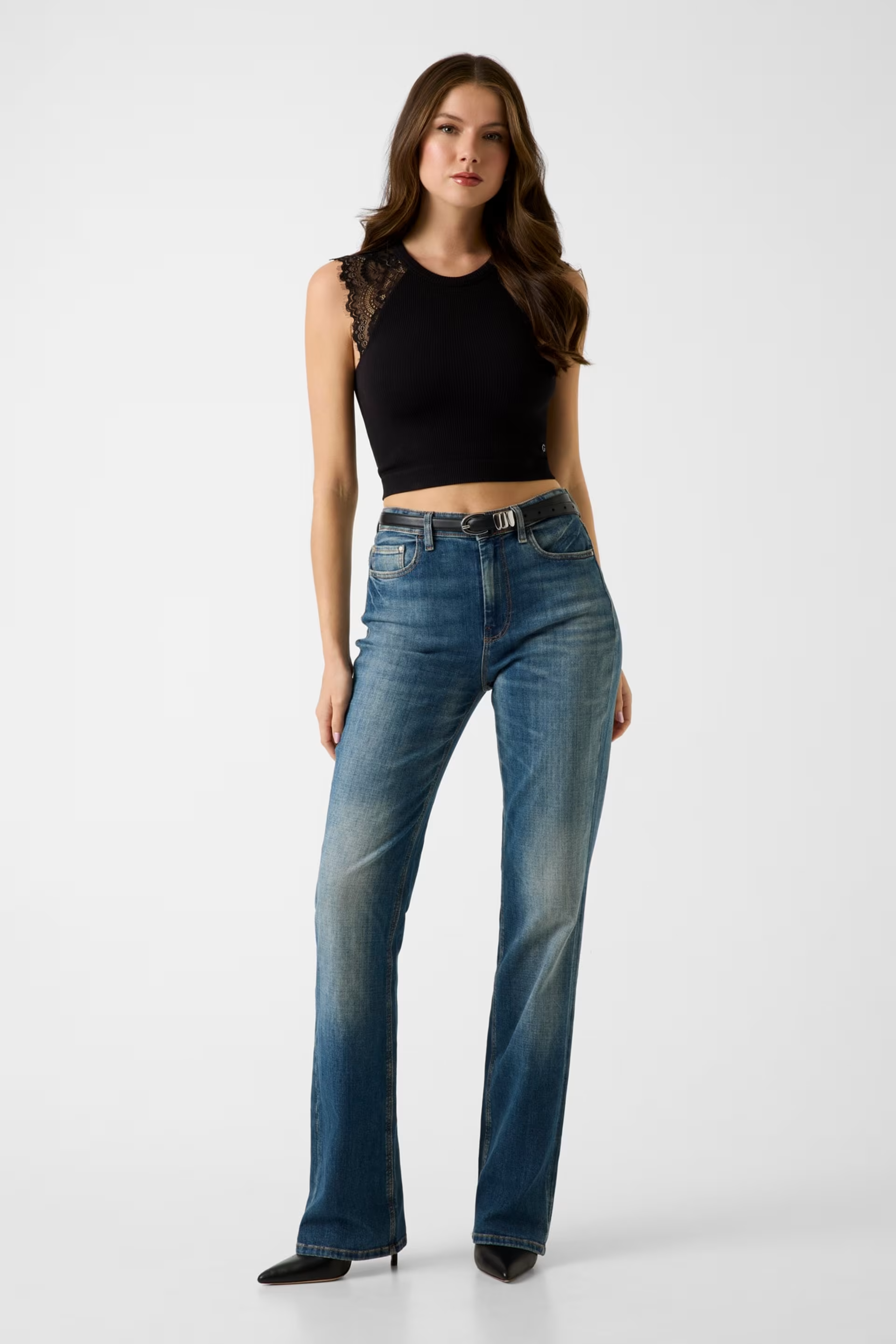 Top Canelado MILLIE Preto - Guess  3