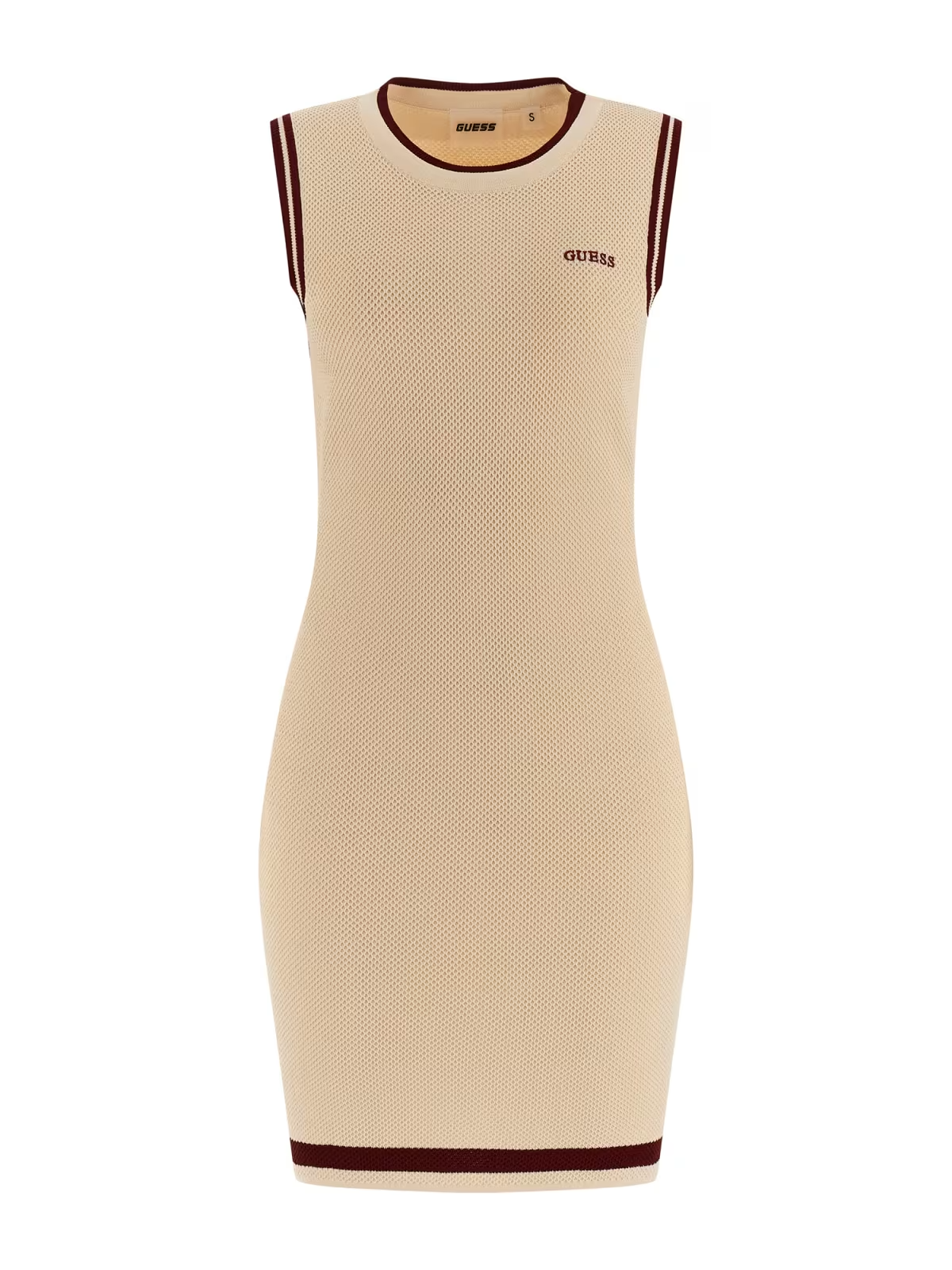 Vestido Justo GABRY Bege e Bordeaux - Guess 4