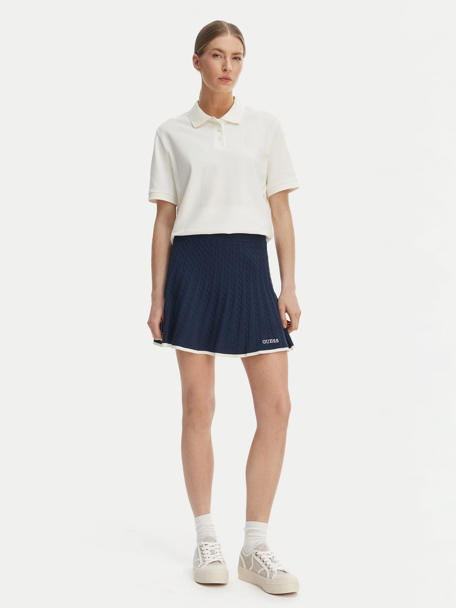 Polo Solto SILVY Branco - Guess  5