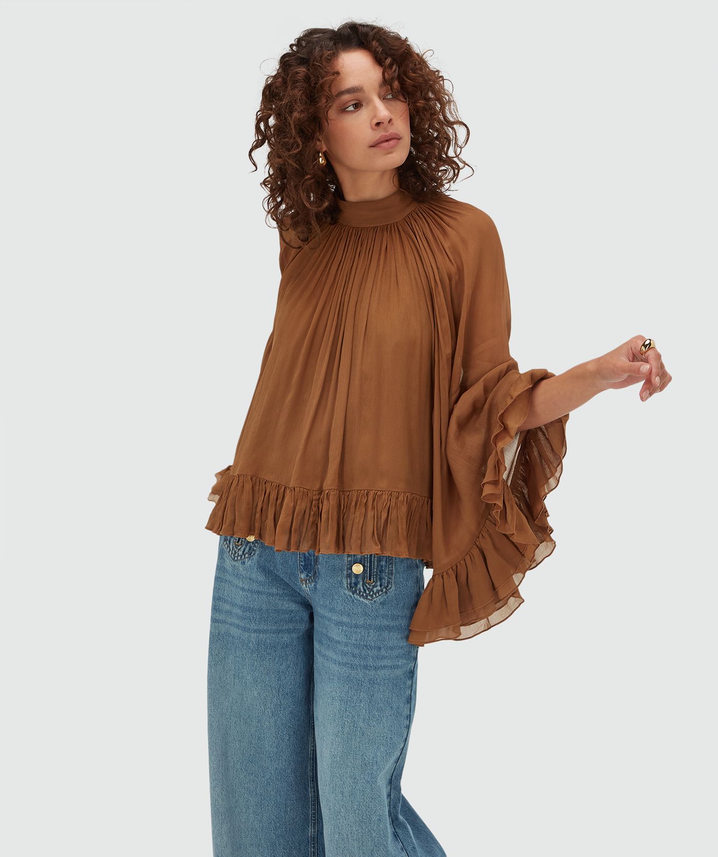 Blusa Manga Comprida OIVA Camel - Josh V  1