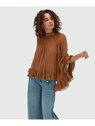 Blusa Manga Comprida OIVA Camel - Josh V 