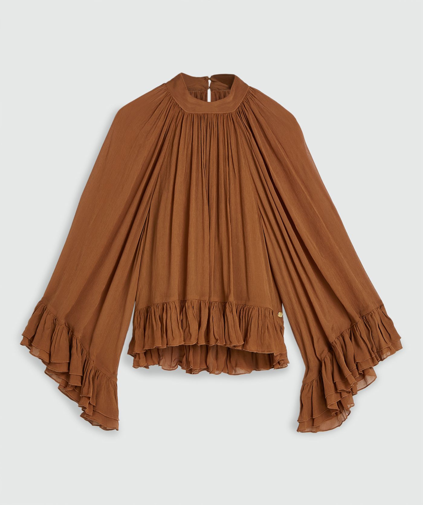 Blusa Manga Comprida OIVA Camel - Josh V  4