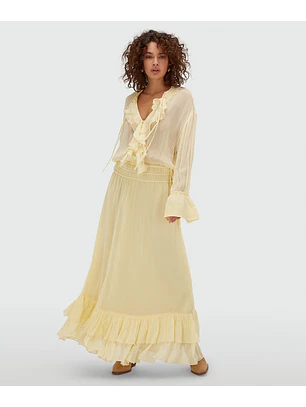 Vestido Comprido GISELE Amarelo - Josh V