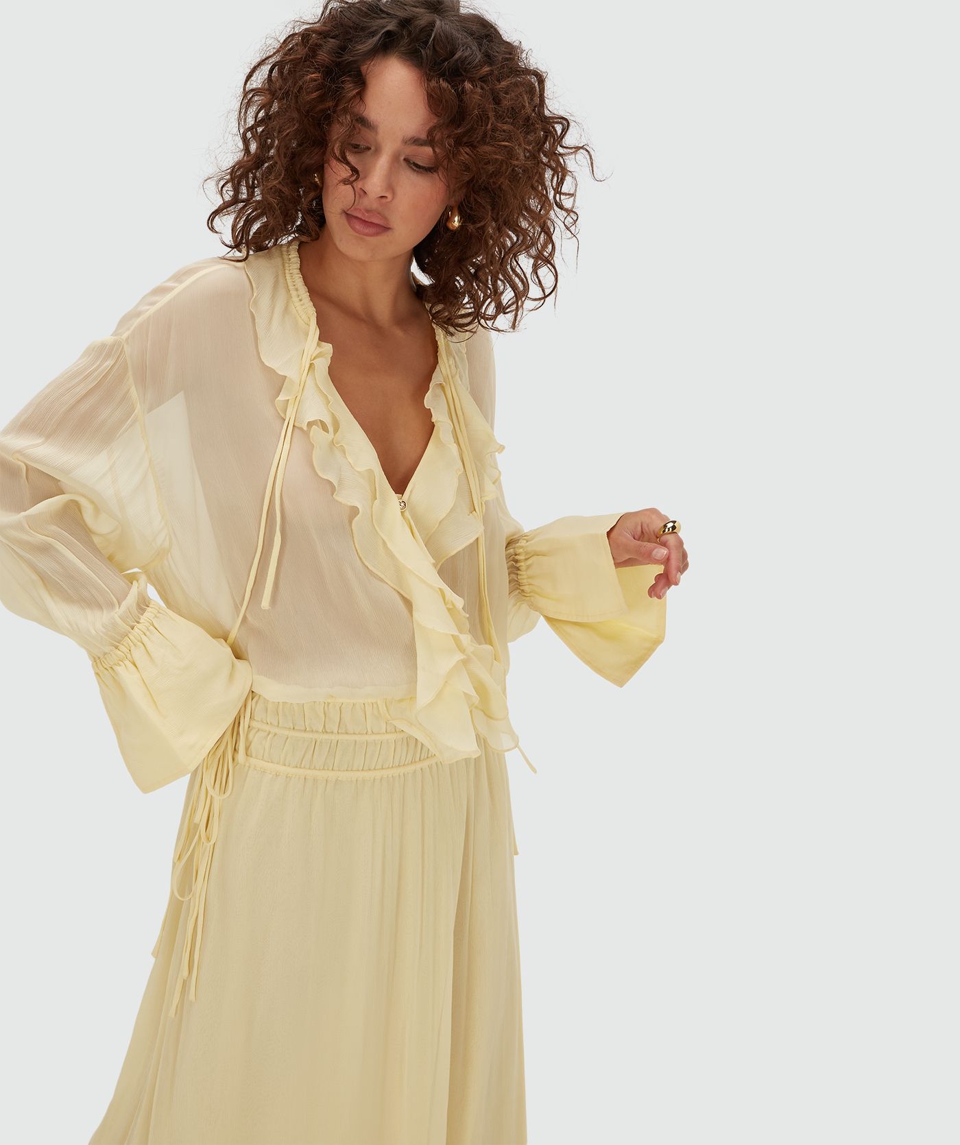 Vestido Comprido GISELE Amarelo - Josh V 5