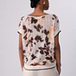 T-shirt em Malha Branco e Castanho - LIU JO  - thumbnail 2