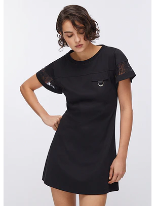 Vestido de Manga Curta Preto - LIU JO 