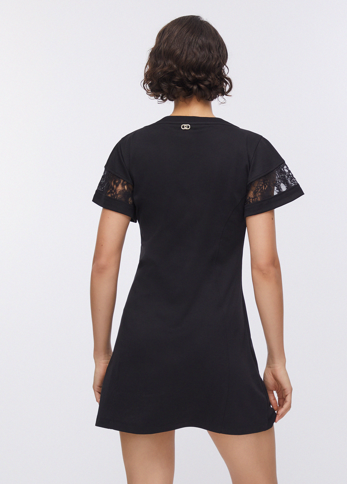 Vestido de Manga Curta Preto - LIU JO  2