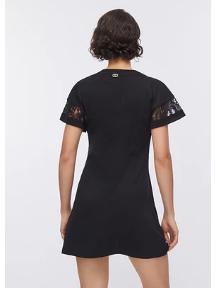 Vestido de Manga Curta Preto - LIU JO 