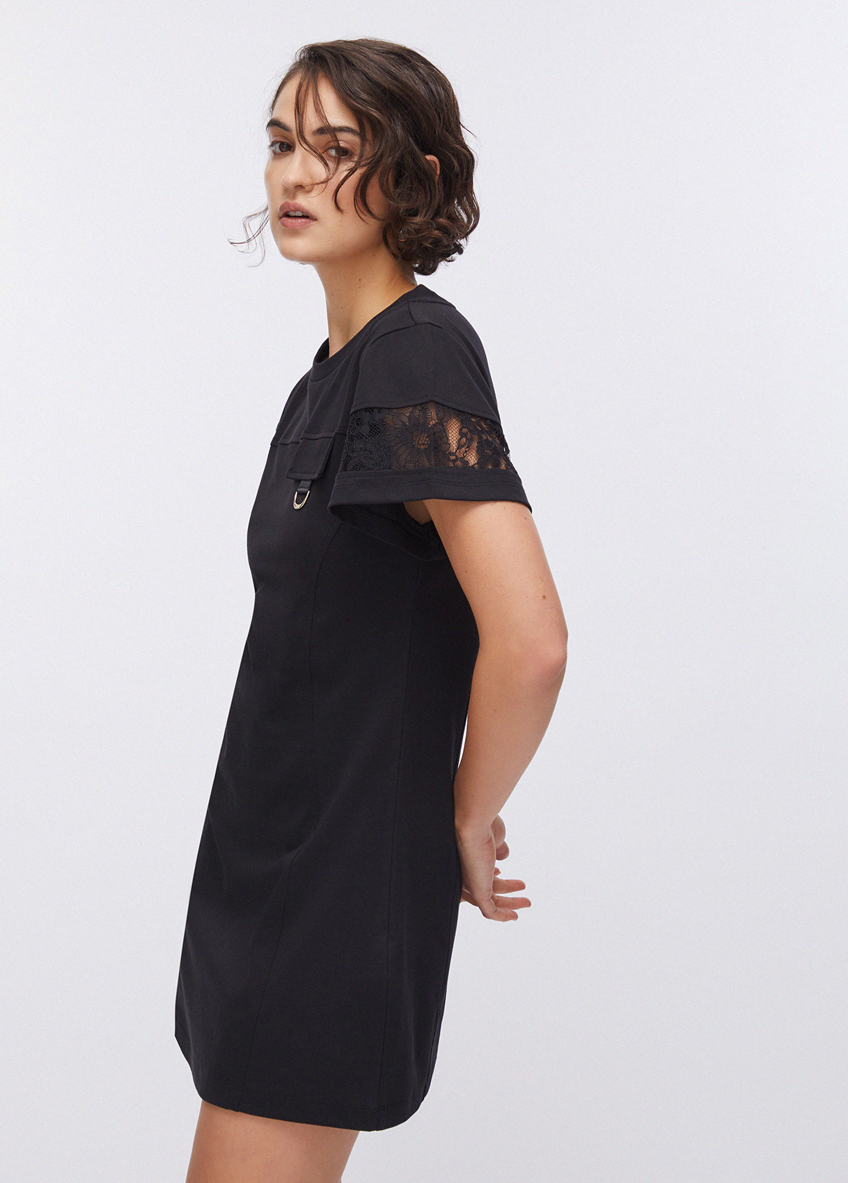 Vestido de Manga Curta Preto - LIU JO  3
