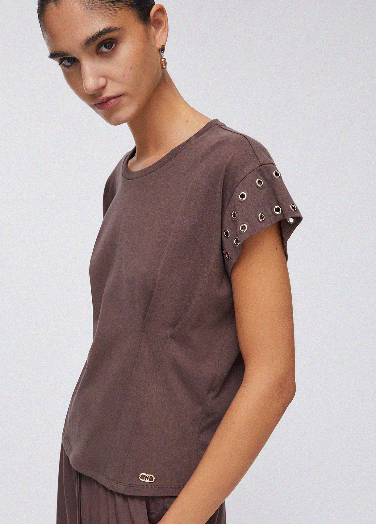 T-shirt com Ilhós Castanho  - LIU JO 5