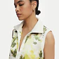 Vestido Curto Floral Branco e Verde - LIU JO  - Miniatura 3