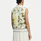 Vestido Curto Floral Branco e Verde - LIU JO  - Miniatura 4
