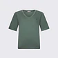 T-shirt Decote em V Strass Verde - LIU JO  - Miniatura 4