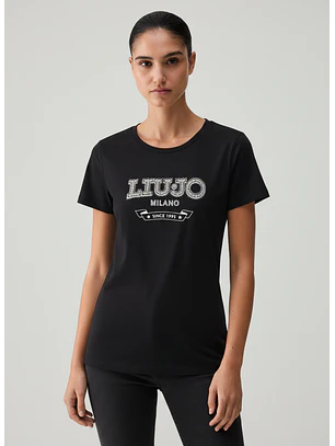 T-shirt Básica Preto - LIU JO