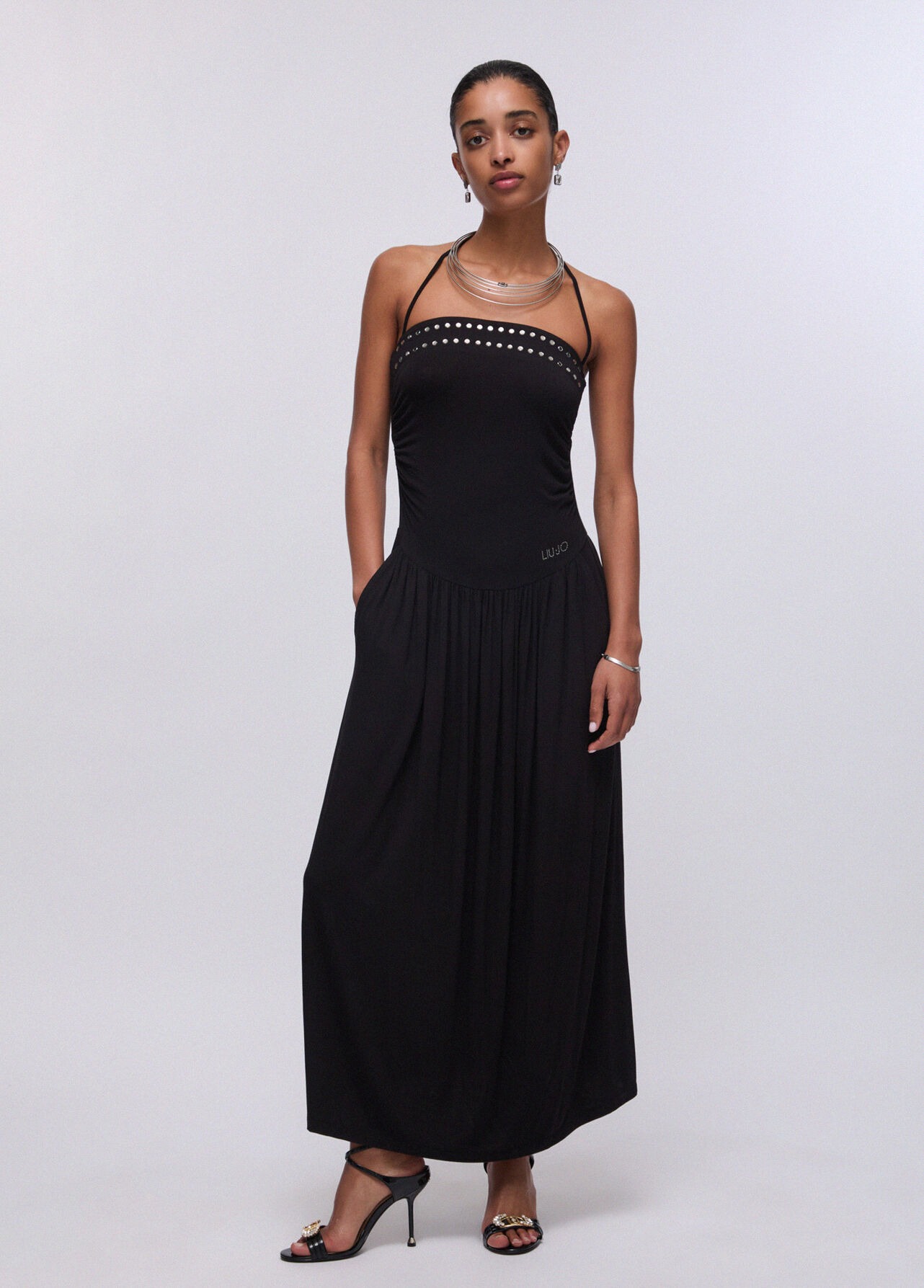 Vestido Malha Fria Cai Cai Preto - LIU JO  1