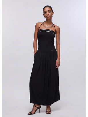 Vestido Malha Fria Cai Cai Preto - LIU JO 