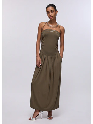 Vestido Malha Fria Cai Cai Verde - LIU JO
