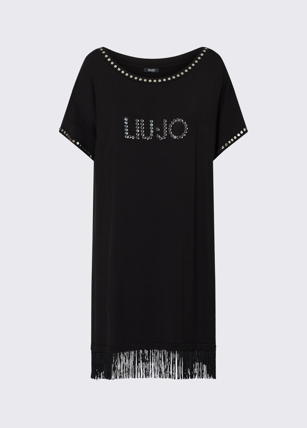 Vestido Curto com Franjas Preto - LIU JO 2