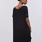 Vestido Curto com Franjas Preto - LIU JO - thumbnail 3