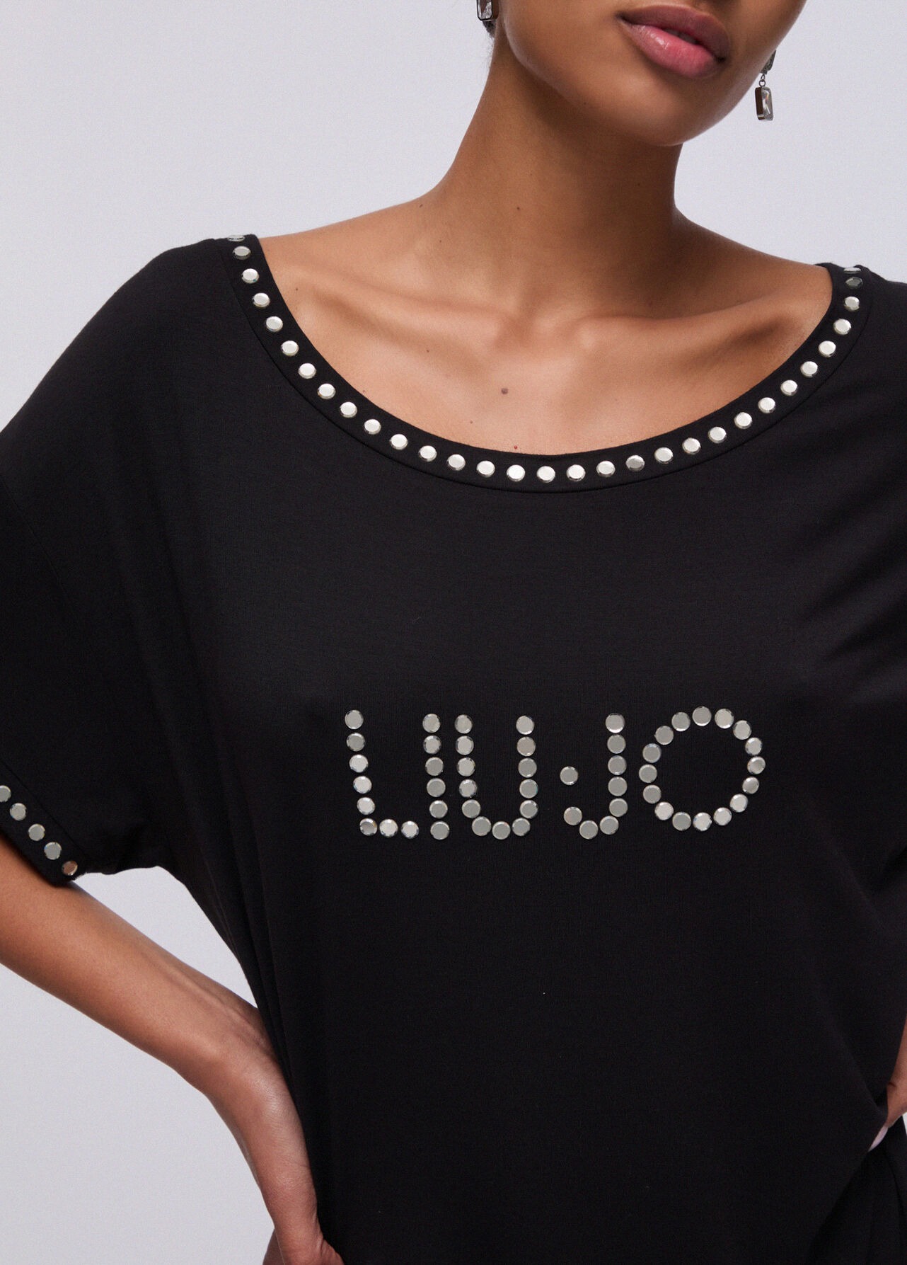 Vestido Curto com Franjas Preto - LIU JO 6