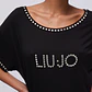 Vestido Curto com Franjas Preto - LIU JO - thumbnail 6