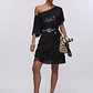 Vestido Curto com Franjas Preto - LIU JO - thumbnail 7