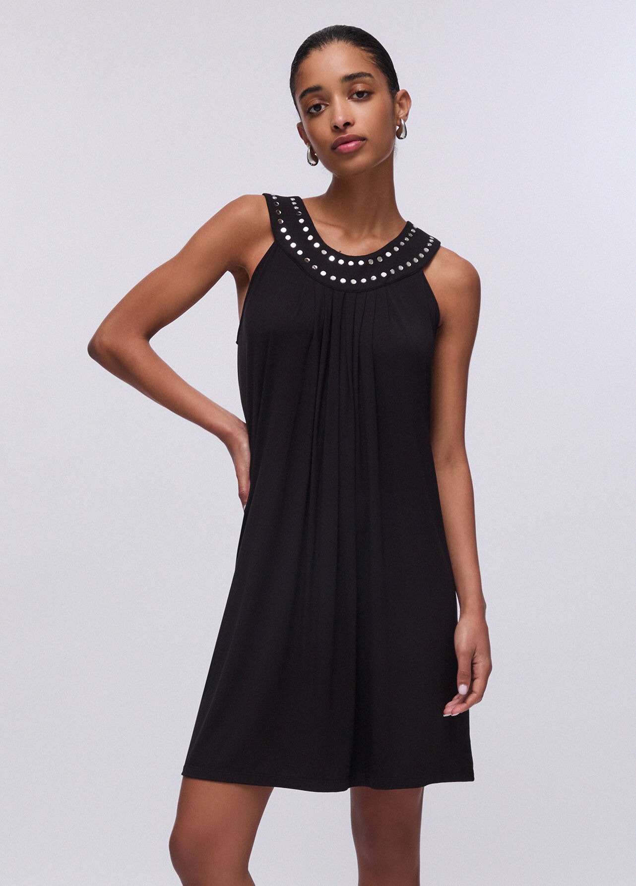 Vestido Curto com Tachas Preto - LIU JO  1