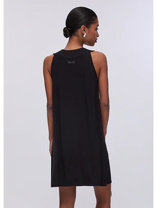 Vestido Curto com Tachas Preto - LIU JO 