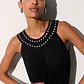 Vestido Curto com Tachas Preto - LIU JO  - thumbnail 3