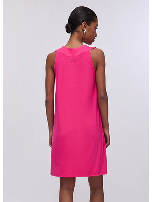 Vestido Curto com Tachas Rosa - LIU JO 