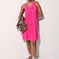 Vestido Curto com Tachas Rosa - LIU JO  - Miniatura 5
