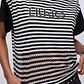 T-shirt Riscas Preto e Branco - LIU JO - Miniatura 3