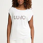 T-shirt Lycra Lettring Animal Print Branco - LIU JO  - Thumbnail 1