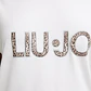 T-shirt Lycra Lettring Animal Print Branco - LIU JO  - Thumbnail 4