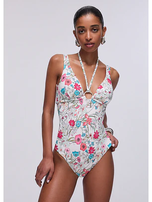 Fato de Bnaho Floral Branco - LIU JO 