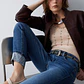 Calças Skinny com Strass na Dobra Ganga - LIU JO - vignette 3