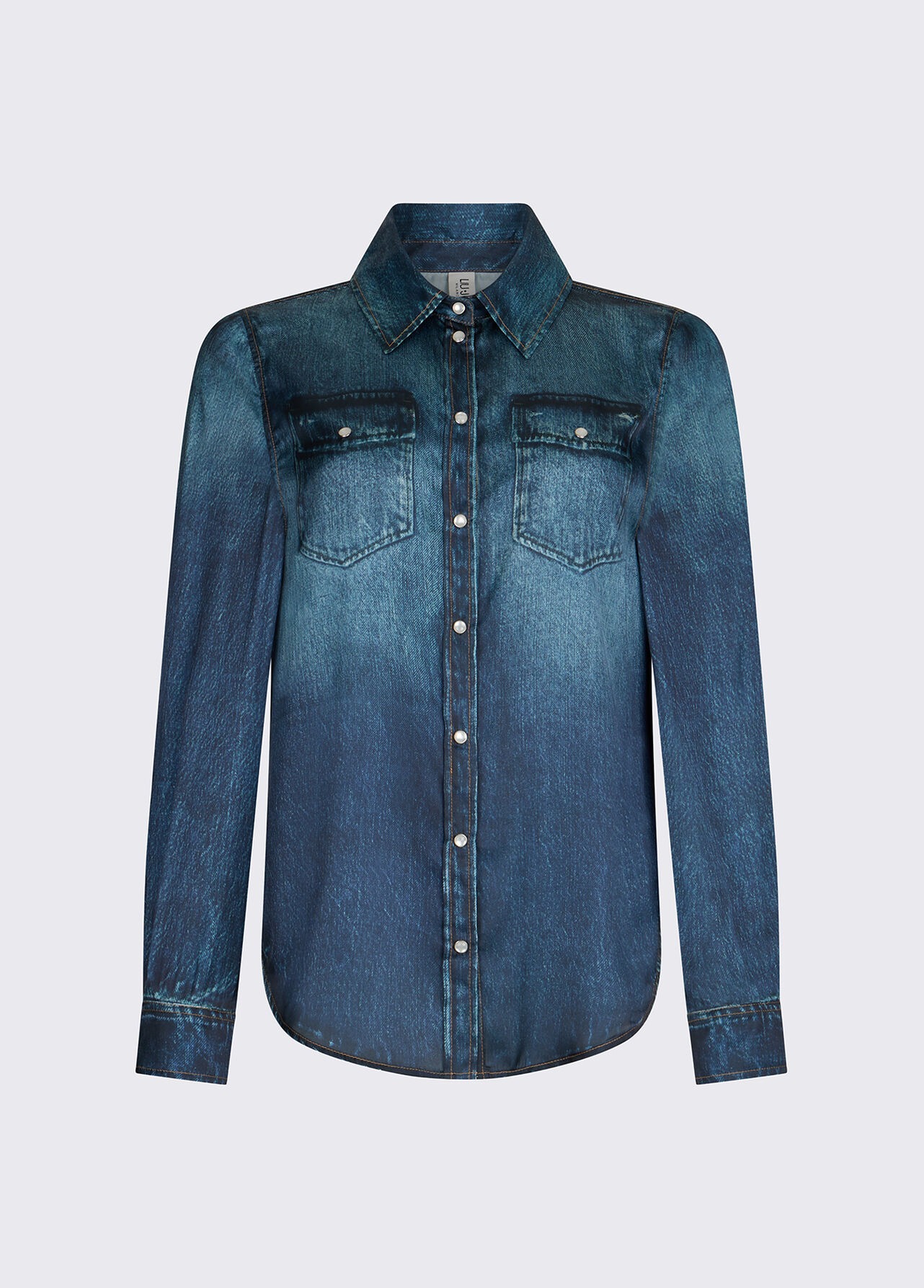 Camisa em Cetim Estampa Ganga - Liu Jo  6