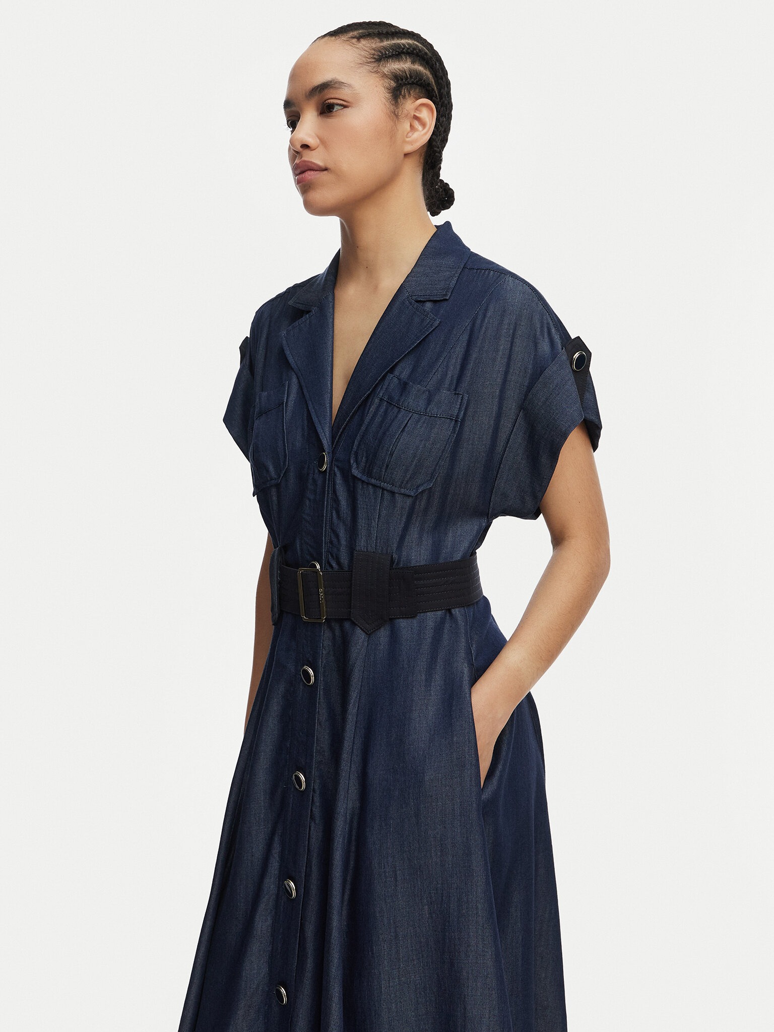 Vestido em Ganga com Cinto - LIU JO  3