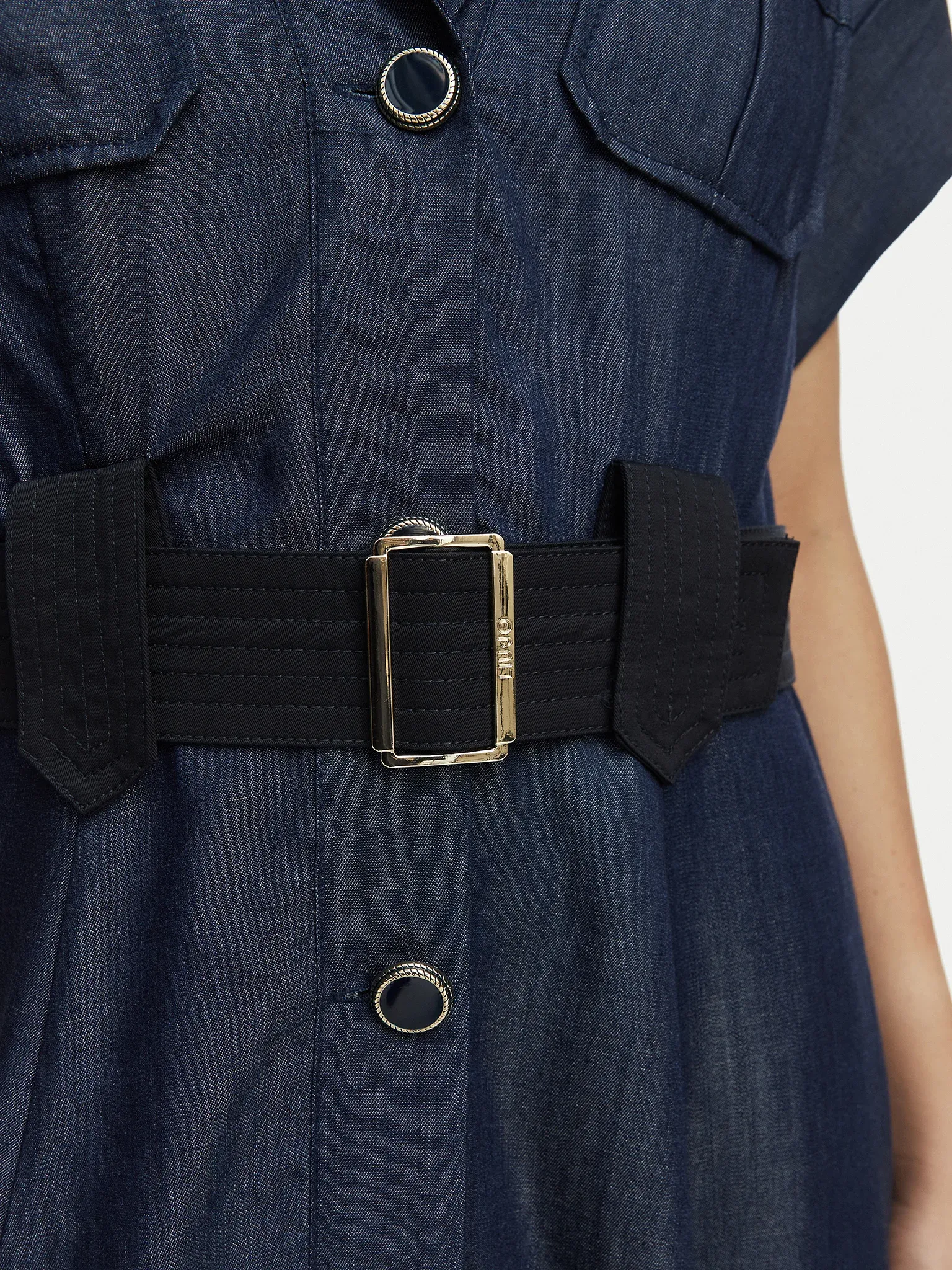 Vestido em Ganga com Cinto - LIU JO  4