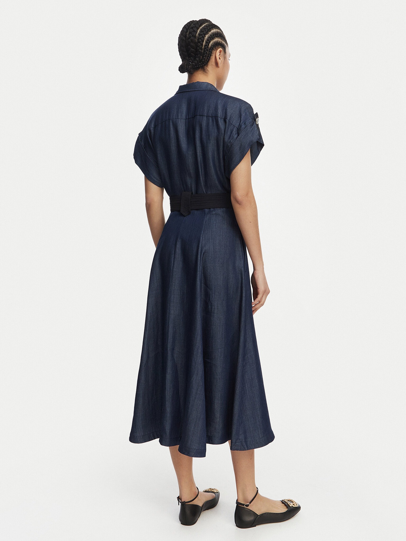 Vestido em Ganga com Cinto - LIU JO  2