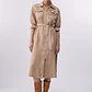 Vestido Camiseiro Comprido com Strass Bege - LIU JO - vignette 1