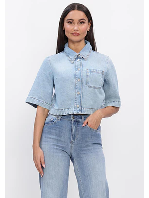 Camisa Manga Curta Ganga Clara - Liu Jo 