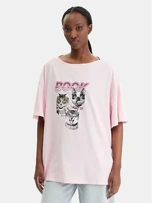 T-shirt ROCK Animais Rosa - LIU JO 