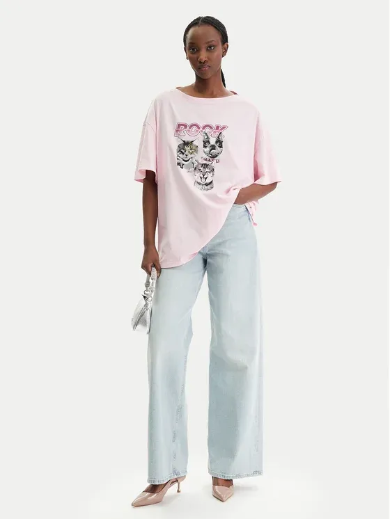 T-shirt ROCK Animais Rosa - LIU JO  2